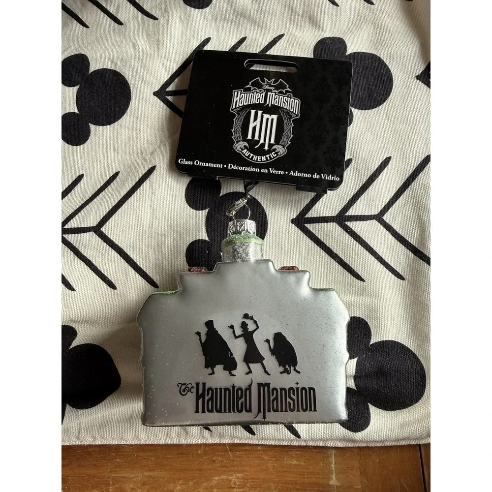 Disneyland The Haunted Mansion House Blown Glass Christmas Holiday Ornament NWT